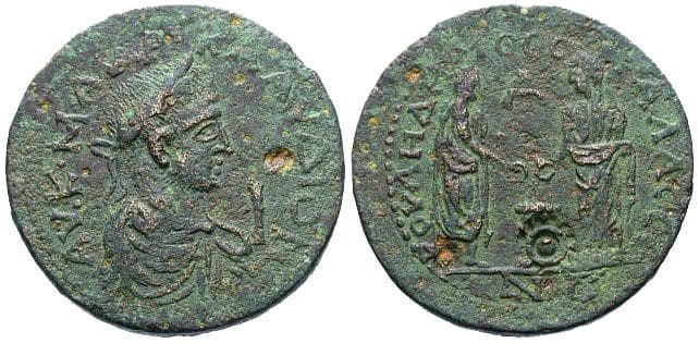Sagalassus SNG France 1876 var Claudius II AE 10 Assaria of Sagalassus, Pisidia