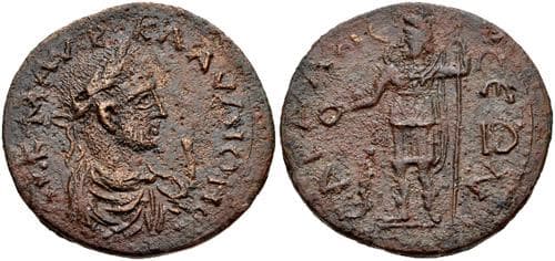 Sagalassus SNG von Aulock 8631 Claudius II AE 10 Assaria of Sagalassus, Pisidia