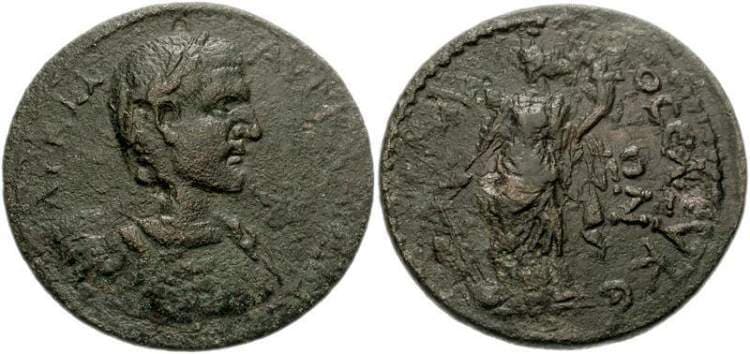 Seleucia SNG France 1907 Claudius II, AE31 of Seleucia, Pisidia