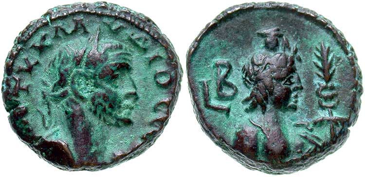 Alexandria Milne 4239 Claudius II Potin Tetradrachm of Alexandria