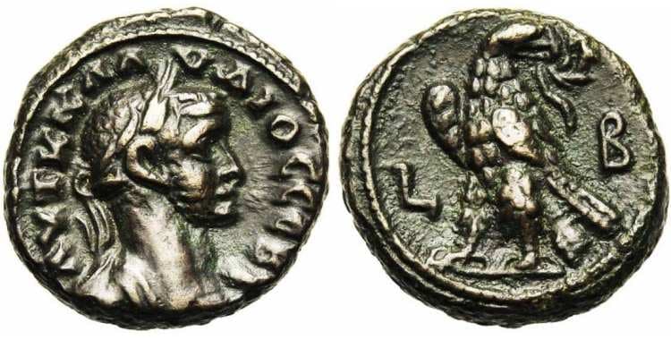Alexandria Milne 4248 Claudius II Potin Tetradrachm of Alexandria