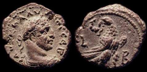 Alexandria Milne 4265 Claudius II Potin Tetradrachm of Alexandria