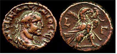 Alexandria Milne 4291 Claudius II Potin Tetradrachm of Alexandria