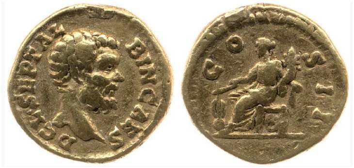 RIC 3 Clodius Albunus, AV quinarius aureus