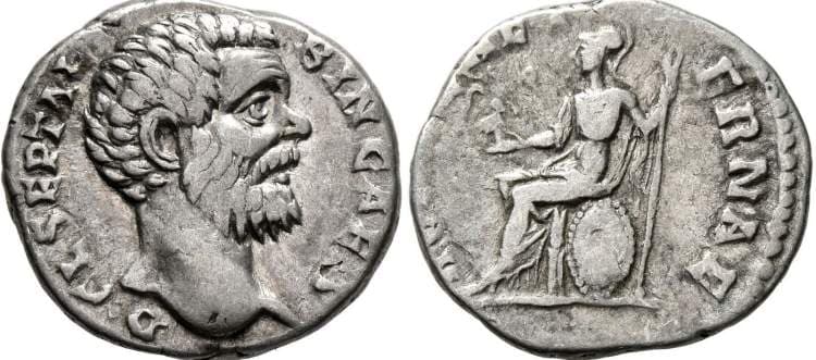 RIC 11a Sear 6146 Clodius Albinus, as Caesar, Denarius