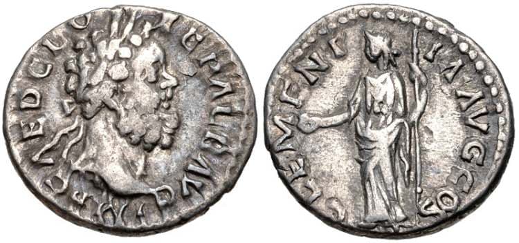 RIC 14 Clodius Albinus AR denarius, AD 193-195