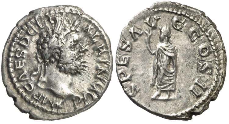 RIC 42a Clodius Albinius Denarius