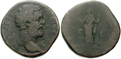 RIC 52a Clodius Albinus, as Caesar, AE Sestertius