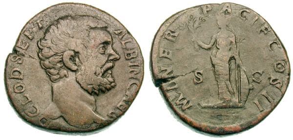 RIC 54a Sear 6151 Clodius Albinus, as Caesar, AE Sestertius