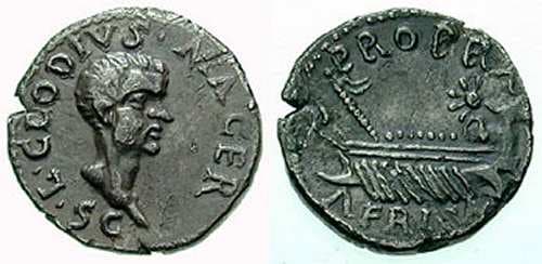 RIC 39 Clodius Macer AR Denarius