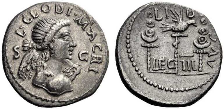 RIC 17 Clodius Macer