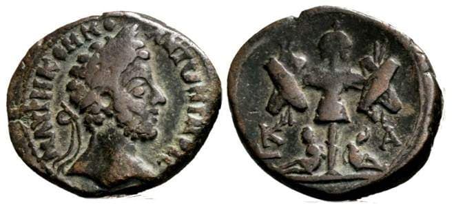Alexandria Milne 2627 Commodus, AE tetradrachm of Alexandria, Egypt