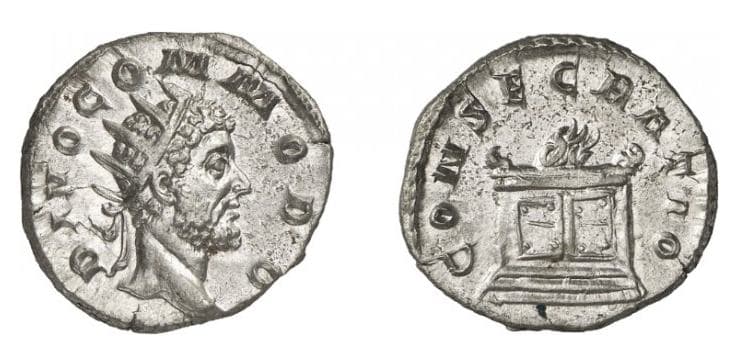 RIC 94[decius] Divus Commodus AR Antoninianus