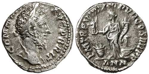 RIC 95 Commodus, AR denarius, 177-192 AD