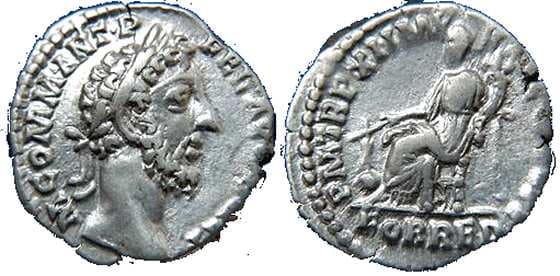 RIC 131 Sear 5641 Commodus Denarius