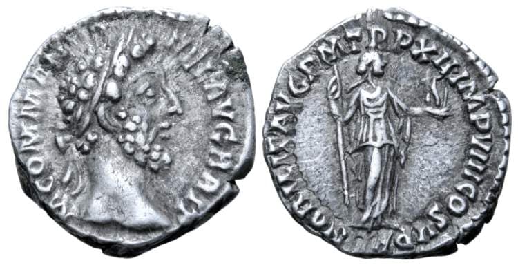 RIC 155 Sear 5663 Commodus Denarius
