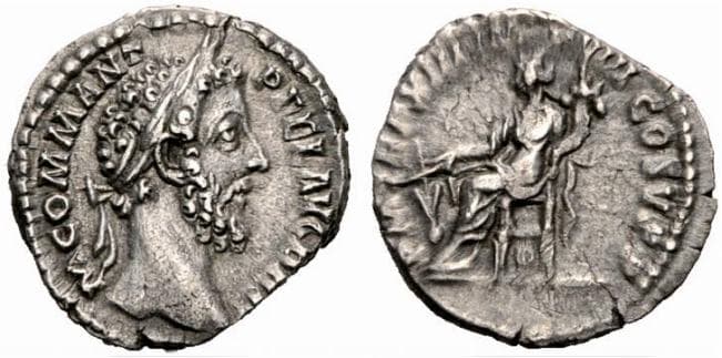 RIC 166 Sear 5679 Commodus Denarius