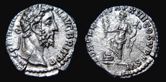 RIC 186 Sear 5637 Commodus Denarius