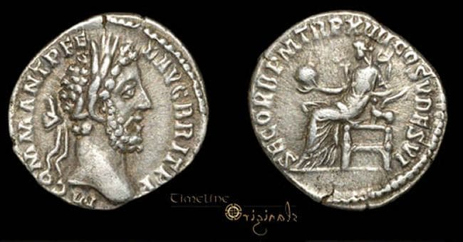 RIC 190 Sear 5694 Commodus Denarius