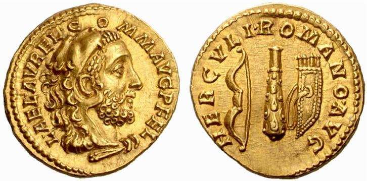 RIC 253, aureus Commodus, AV aureus, 21mm