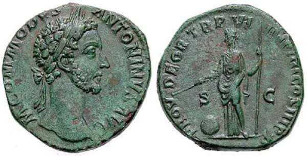 RIC 312 Sear 5794 Commodus AE Sestertius