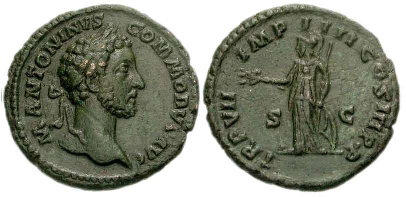 RIC 338 Commodus, AE As