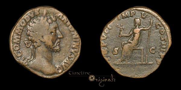 RIC 343 Commodus, AE Sestertius