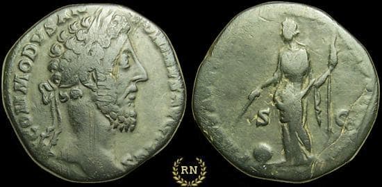 RIC 417 Commodus Sestertius