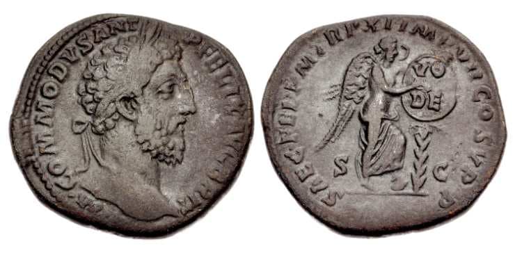 RIC 472 Sear 5800 Commodus AE Sestertius