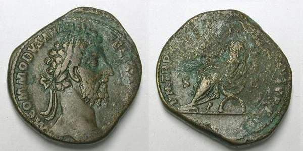 RIC 475 Commodus AE Sestertius