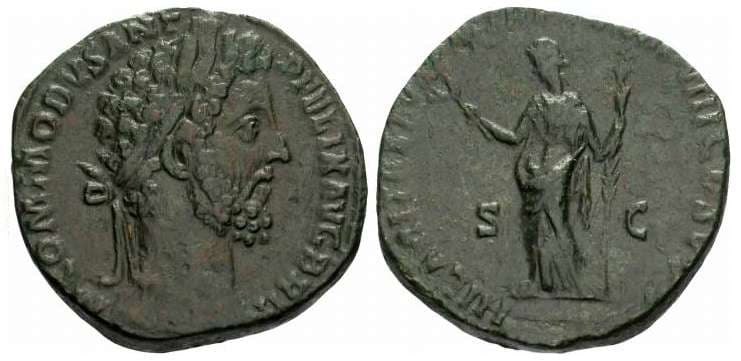 RIC 498 Commodus sestertius