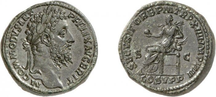 RIC 529 Commodus, AE Sestertius, 189 AD