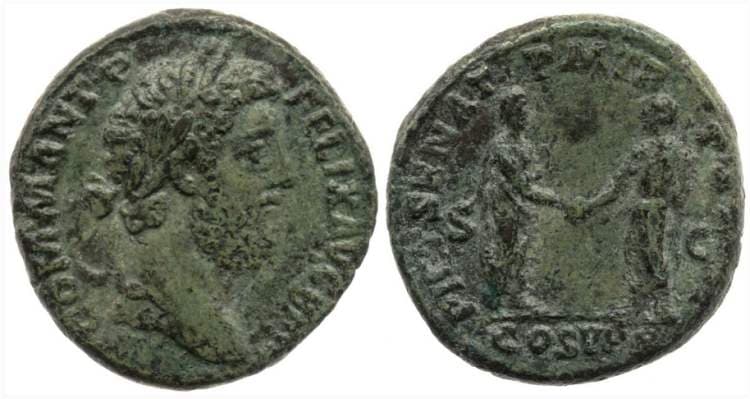 RIC 538 Commodus, AE As
