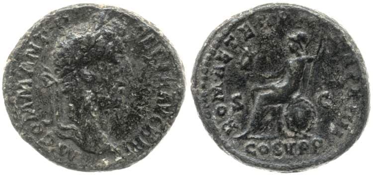 RIC 539 Commodus, AE As