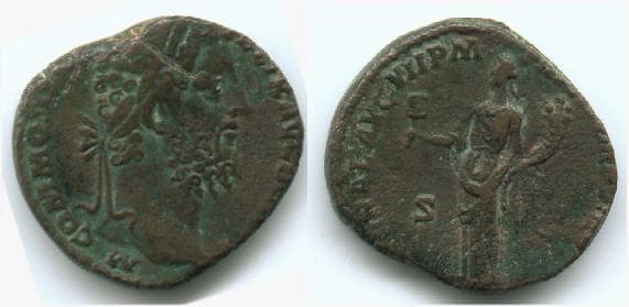 RIC 563 Commodus AE As