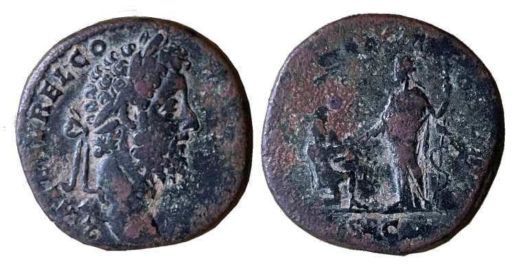 RIC 600 Commodus, AE sestertius, Rome