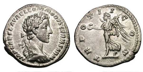 RIC 628[aurelius] Commodus, as Caesar, AR Denarius
