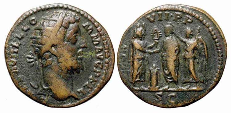 RIC 628 Commodus, AE dupondius, AD 192