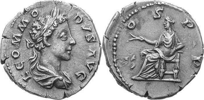 RIC 654[aurelius] Commodus as Caesar AD 166-177
