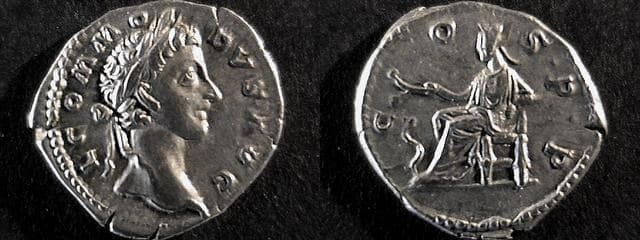 RIC 655[aurelius] Commodus, as co-Augustus, Denarius