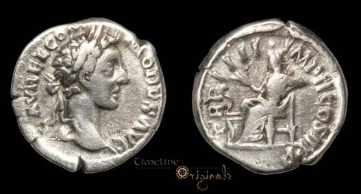 RIC 658[aurelius] var RSC 767a Commodus, AR denarius, struck under Marcus Aurelius