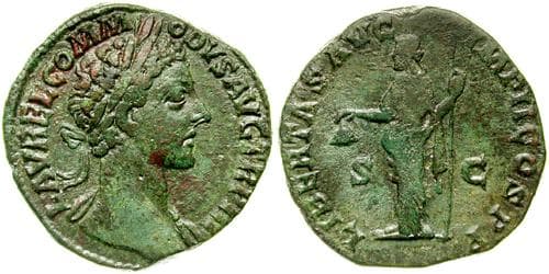 RIC 1589[aurelius] Sear 5766 Commodus AE Sestertius