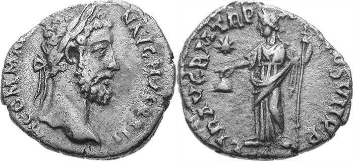 RIC 241 var BMCRE 308 Commodus AR denarius