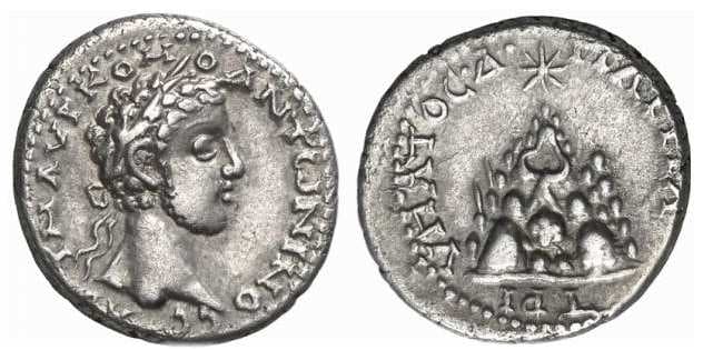 Caesarea Syd 372 Commodus AR Didrachm of Caesaria, Cappadocia