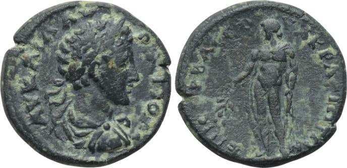 Acrasus SNG vA 2882 Commodus, AE22 of Acrasus, Lydua