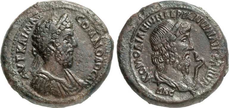 Aegaea Vienna 19044 Commodus AE33 of Aegeae, Cilicia