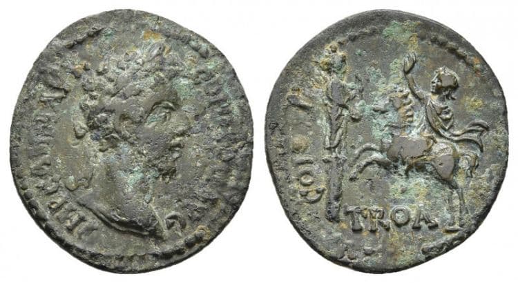 Alexandria Troas Bellinger 194 Commodus, AE24 of Alexandria Troas