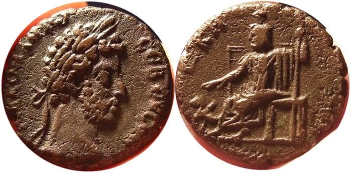 Alexandria Milne 2674 Commodus, billon tetradrachm of Alexandria, Egypt