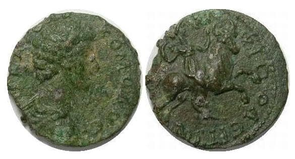 Amphipolis Moushmov 6099 Commodus AE 20 of Macedonia, Amphipolis