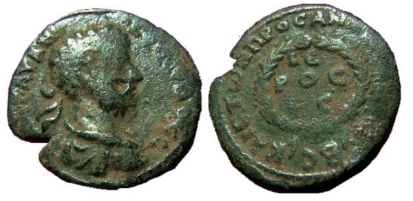 Anazarbus SNGLev 1402 Commodus, AE22 of Anazarbus, Cilicia
